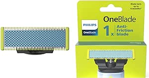 Philips Genuine OneBlade - lame de rechange anti-frottement, pour rasoir/tondeuse électrique OneBlade, 1 unité, modèle QP215/50