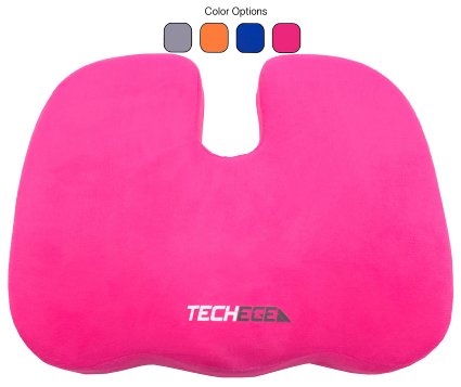Techege Orthopedic Comfort Foam Grade A Coccyx Tailbone Backpain Comfortable Cushion (Pink)