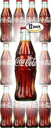 Coca-Cola, 8 Fl Oz Glass Coke Bottle (Pack of 12, Total of 96 Oz)