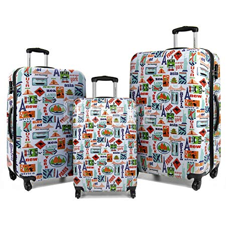 Fakespot Unibest City Print Hardside Luggage Fake Review