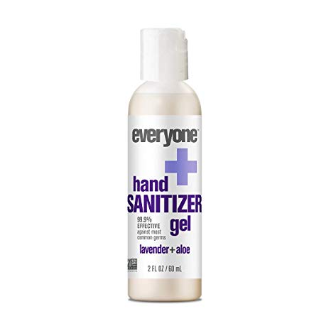 Everyone Hand Sanitizer Gel, Lavender and Aloe, 2 Ounce, 6 Count