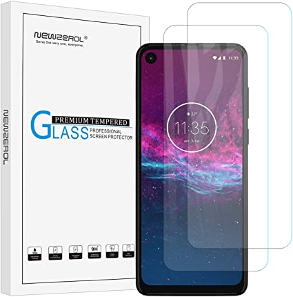 (3 Pack) Orzero Compatible for Motorola One Action Tempered Glass Screen Protector, 9 Hardness HD Anti-Scratch Bubble-Free (Lifetime Replacement)