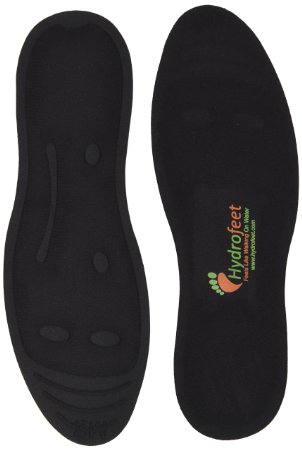 Hydrofeet Dynamic Liquid Massaging Orthotic Insoles - Best Shoe Inserts - Arch Support and Foot Pain Relief - Premium Glycerin Filled Insert - Absorbs Shock - Therapeutic Foot Massage for Plantar Fasciitis - Flat Feet to Happy Feet -3 Year Guarantee (M2 (Women 9-10.5) (Men 7.5-9))
