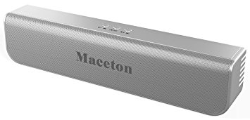 Maceton Portable Bluetooth 4.0 Speaker, Silver
