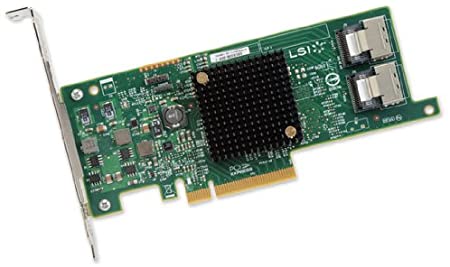 LSI Logic Controller Card LSI00301 SAS 9207-8i 8Port Internal SAS/SATA 6Gb/s PCI Express Single Retail