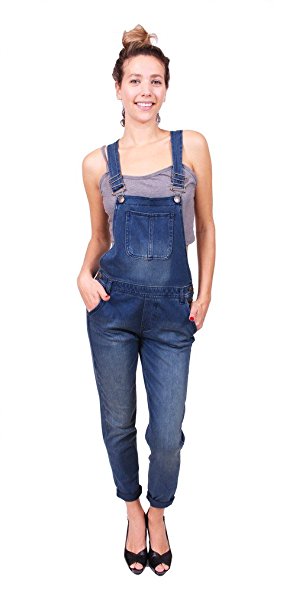 Celebrity Pink Jeans women Overalls with Chest Pocket and Adjustable Straps