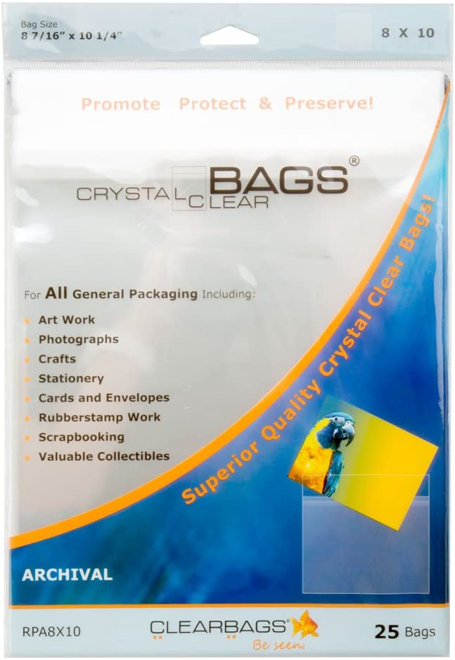 ClearBags Crystal Clear Bag 8x10 Photo 25pc