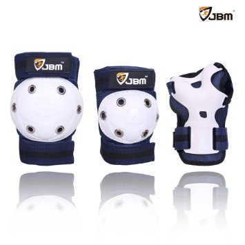 JBM Children Kids Sport outdoor Protective Knee and Elbow Pads With Wrist Guard for Street Bicycle, Ride Bike, Cycling Inline & Roller Skating, Biking, BMX, Inline Roller, Skateboarding Activities