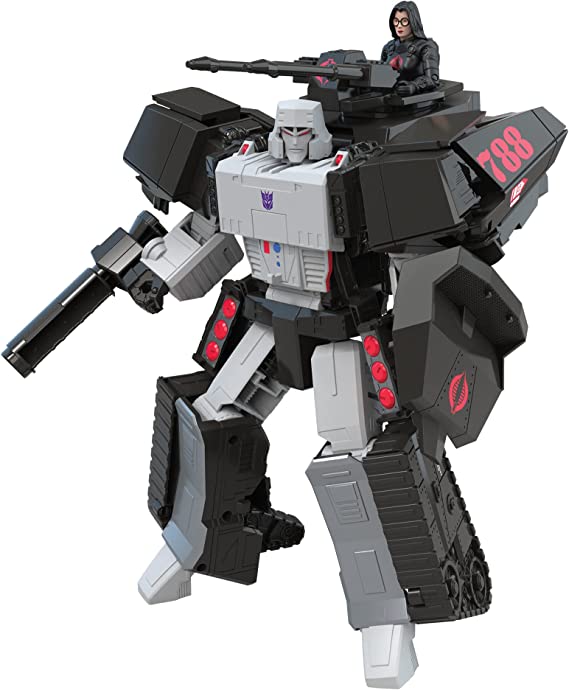 Transformers Generations Collaborative: G.I. Joe Mash-Up, Megatron H.I.S.S. Tank with Cobra Baroness Figure, Ages 8 and Up