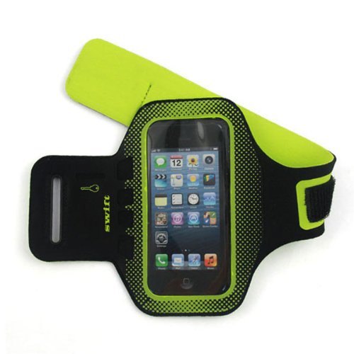 iPhone Armband for iPhone 5, 5s, 5c, and iPhone 4 and 4s by Swift Feet. Take Your Running to a New Level with the Swift Slim Fit Water Resistant Running Armband. The Perfect Exercise Armband for All Sports When You Are Ready To Go Beyond Your Limits! **FREE E-BOOK INCLUDED - FIRE UP YOUR CORE - 30 Ways To Burn Fat & Tone Muscle**