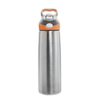 Contigo Autospout Sheffield Vacuum-Insulated Stainless Steel Water Bottle, 22-Ounce, Tangerine