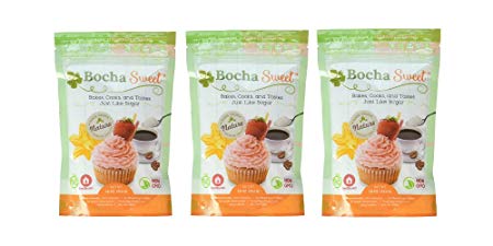 BochaSweet Sugar Substitute, 3 LB | The Supreme Sugar Replacement (Pack of 3)