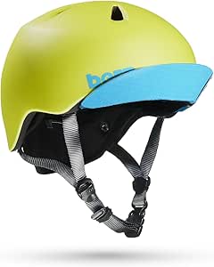 Bern Nino Kids Bike Helmet, Lightweight, Adjustable fit, Soft flip Visor, for Children Ages 5 to 8