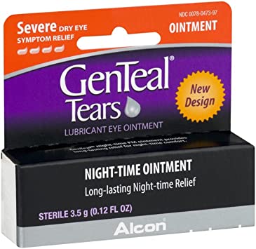 Genteal Pm Dry Eye Relief Severe Night-Time Ointment .12 fl oz (5 Pack)