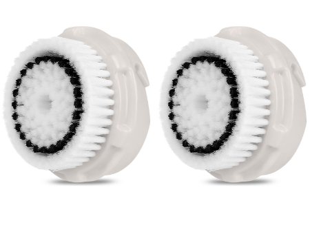 Replacement Facial Brush Head-2 Pack Designed for Sensitive SkinFits Mia Mia2 Mia3 Aria Smart Profile Alpha Fit Pro Plus and Radiance Cleansing Systems