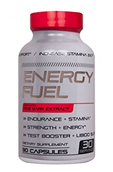 Energy Fuel N.1 Most effective Testosterone Booster Enhancing Energy Male enhancement Stamina Size Physical Performance Energy Libido boost with Pine Bark Extract