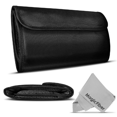 6 Pocket Filter Wallet Case for Round or Square Filters  Premium MagicFiber Microfiber Cleaning Cloth