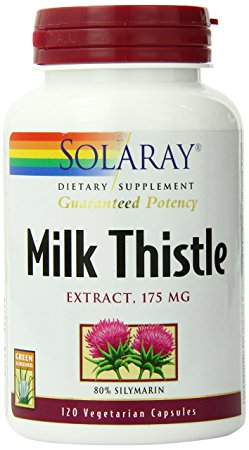 Solaray Milk Thistle Extract Supplement, 175mg, 120 Count