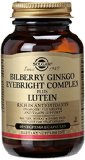 Solgar Bilberry Ginkgo Eyebright Complex Plus Lutein Vegetable Capsules 60 Count