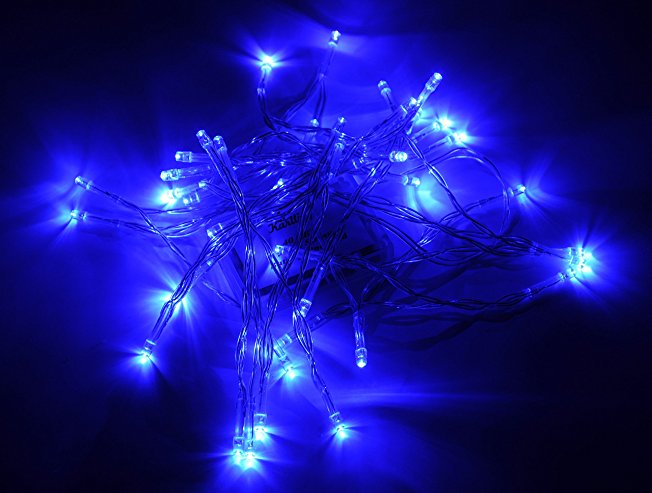 Karlling Battery Operated Blue 40 LED Fairy Light String Wedding Party Xmas Christmas Decorations(Blue)