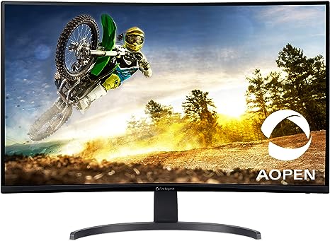 AOPEN 32HC5QR Sbiipx 31.5” Full HD (1920 x 1080) 1500R Curved Gaming Monitor | AMD FreeSync Premium Technology | 165Hz Refresh Rate | 1ms T.V.R | VESA Mountable | Tilt Adjustable | Display Port & HDMI