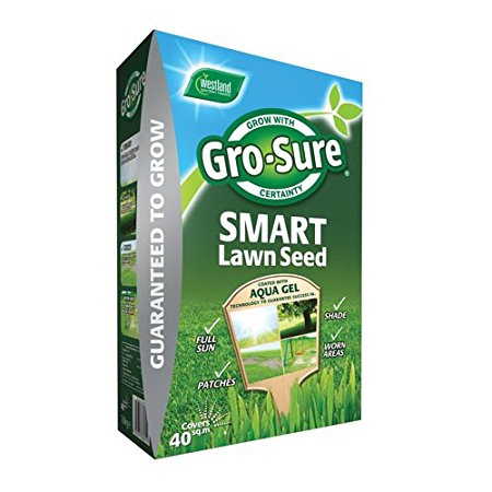 Gro-sure Aqua Gel Coated Smart Grass Lawn Seed, 40 sq m, 1.6 kg