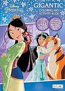 Disney Princess 192-Page Coloring and Activity Book with Stickers 46253 Bendon