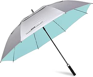 G4Free 47/54/62/68 Inch UV Protection Golf Umbrella Auto Open Vented Double Canopy Oversize Extra Large Windproof Sun Rain Umbrellas