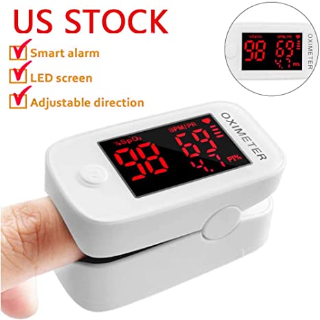Echo Fingertip Oximeter Blood Measure Oxygen Saturation Monitor OLED Pulse Sensor Meter with Alarm SPO2 for Adults and Children