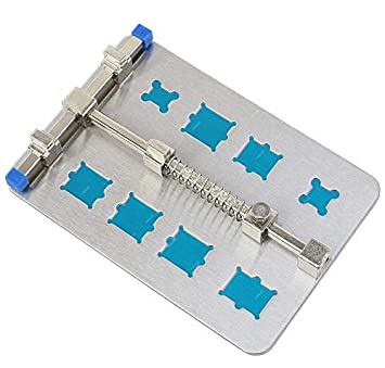 Catchex Mini PCB Holder for Soldering / De-Soldering and SMD Rework with Steel Clamp Support and Jig Fixture for Small Logic Boards (130mm x 90mm x 21mm)- Pack of 1