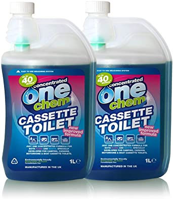 2 x One Chem Concentrated 2 in 1 PH Neutral Formula for Cassette Toilets
