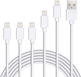 Sundix iPhone Charger Cable, [MFi Certified] Lightning Cable 3ft 3pack, 6ft, 10ft, Fast Charging Cord USB Sync Cable Compatible with iPhone 13/12/11/ Pro MAX XR X 8 Plus 7 6, iPad Air 2/Mini, Airpods