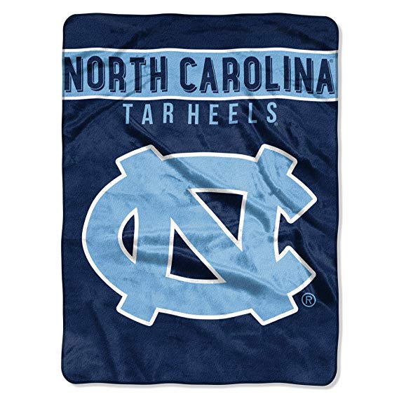 The Northwest Company Officially Licensed NCAA Basic Plush Raschel Throw Blanket, 60" x 80", Multi Color