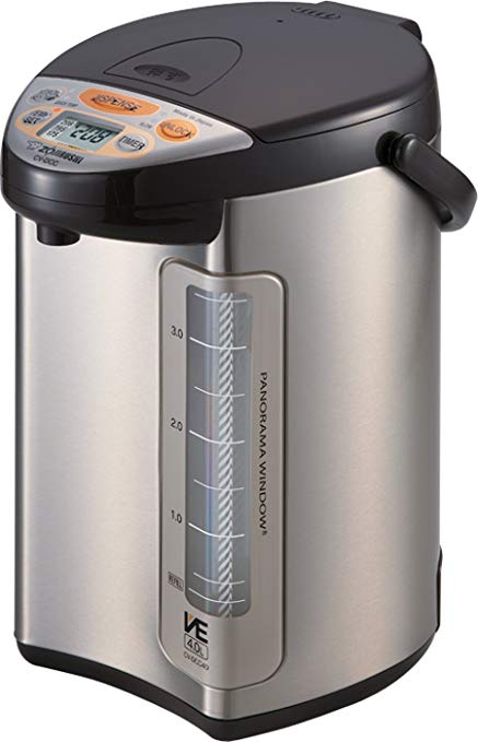 Zojirushi 586361-CV-DCC40XT America Corporation Ve Hybrid Water Boiler And Warmer, 4-Liter, Stainless Dark Brown