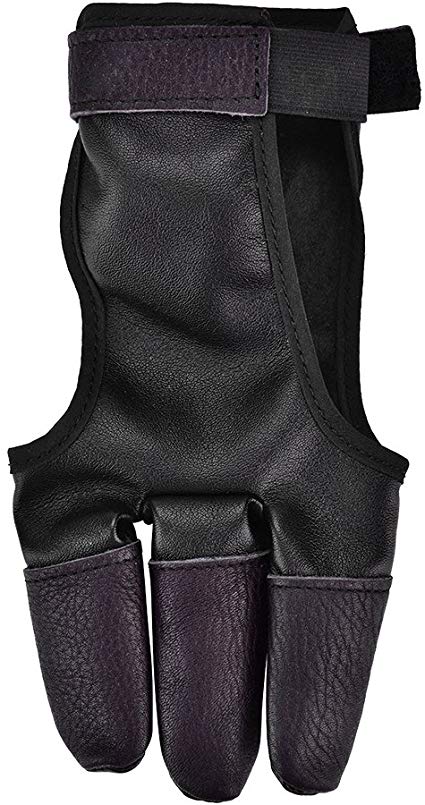 Archery Finger Protector, 3-Finger Bow Finger Guard Shooting Hand Protector Glove Accessory