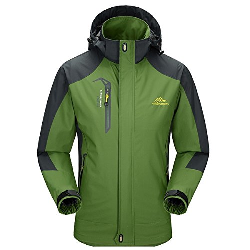Men Hooded Waterproof Jacket-Diamond Candy Casual Lightweight Rain Softshell Raincoat Outdoor Sportswear