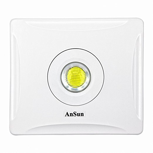 AnSun 50W LED Flood Light, Ultra-thin  Modern Design Super Bright, 4200lm AC85-265V Waterproof (IP65) Indoor Outdoor Security Spotlight Lamp, Porch Garage Soffit Lighting, 5800-6500K Bright White