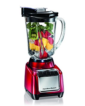 Hamilton-Beach 53516C Wave Action Blender, Metallic Red