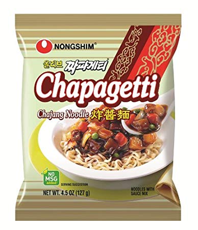 NongShim Chapagetti Chajang Noodle, 4.5 Ounce Packages (Pack of 20)