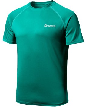 Tesla Mens HyperDri Cool T Shirt Sports Running Short Sleeve Athletic Top