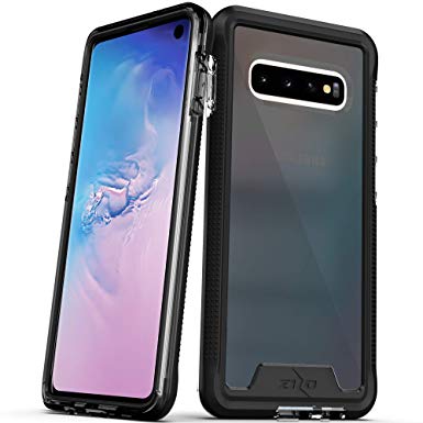 Zizo Ion Series Compatible with Samsung Galaxy S10 Triple Layered Hybrid Case Military Grade Drop Tested Black Smoke