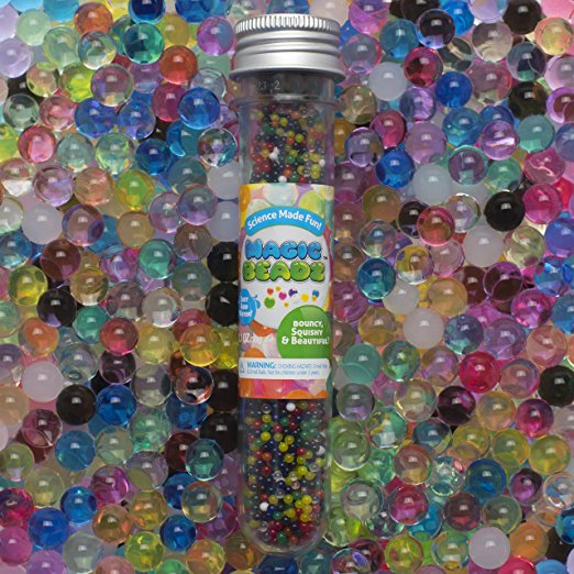 Magic Beadz - Jelly Water Beads Grow Many Times Original Size - Fun for All Ages - Gift Size - Resealable Tube