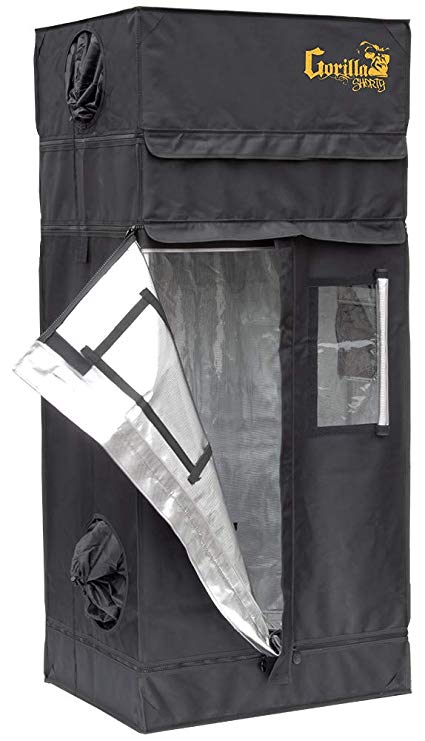 Gorilla SHORTY Indoor 2x2.5 Grow Tent w/ Free 9″ Height Extension Kit