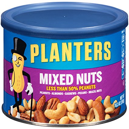 Planters Mixed Nuts, 10.3 Ounce Canister