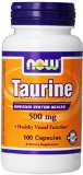 NOW Foods Taurine 500mg 100 Capsules