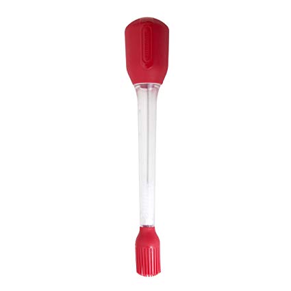 Farberware 5200269 Professional Silicone Baster with Basting Brush, Red