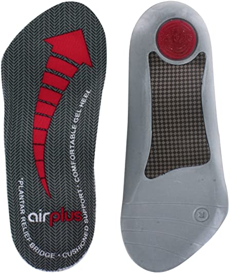 Airplus Plantar Fasciitis Orthotic Shoe Insole for Extra Cushioning and Pain Relief, Women's, Size 5-11