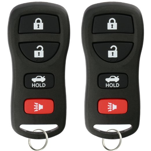 KeylessOption Keyless Entry Remote Control Car Key Fob Replacement for KBRASTU15 (Pack of 2)