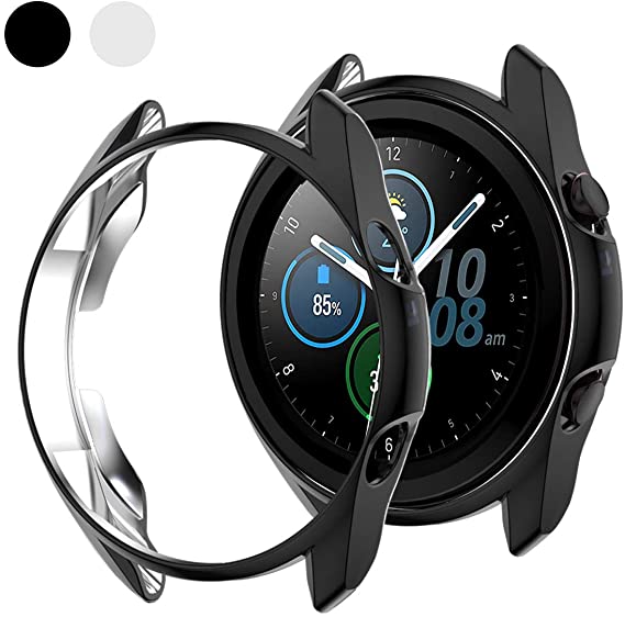 Protector Case Compatible Samsung Galaxy Watch 3 45mm,LAO XUE High Hardness Flexible PC Protective Case Cover,All-Around Protective Shell for Samsung Galaxy Watch 3 45mm Smartwatch