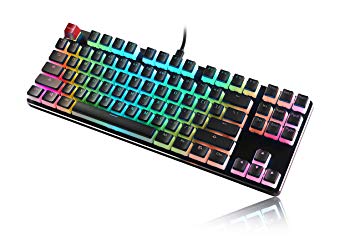 Glorious Aura Keycaps for Mechanical Keyboards - PBT, Pudding, Double Shot, Black, Standard Layout | 104 Key, TKL, Compact Compatible (G-104-AURA)